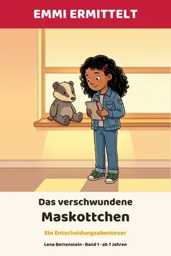 Titelbild: Ein Mädchen mit Locken und Jeansjacke hält ein Notizbuch, neben ihr auf der Fensterbank ein Stoffdachs.